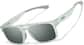 Angle view of Zunnies - Lentes de Sol deportivas de aviador 1014124 in Verde claro transparente thumbnail