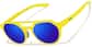 Angle view of Zunnies - Aviator Sports Sunglasses 1014222 in Yellow thumbnail