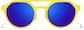 Front view of Zunnies - Aviator Sports Sunglasses 1014222 in Yellow thumbnail