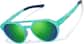 Angle view of Zunnies - Lunettes de soleil de sport Aviator 1014224 in Verte thumbnail