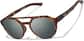 Angle view of Zunnies - Aviator Sports Sunglasses 1014225 in Tortoiseshell thumbnail