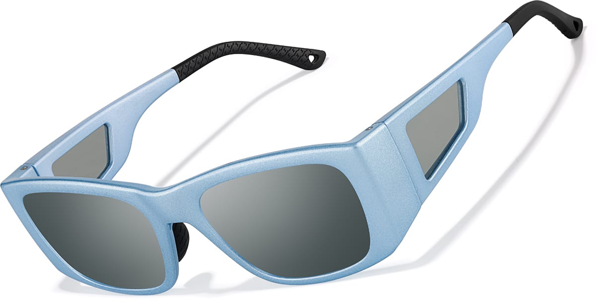 Blue Zunnies - Rectangle Sports Sunglasses #1014316 | Zenni Optical