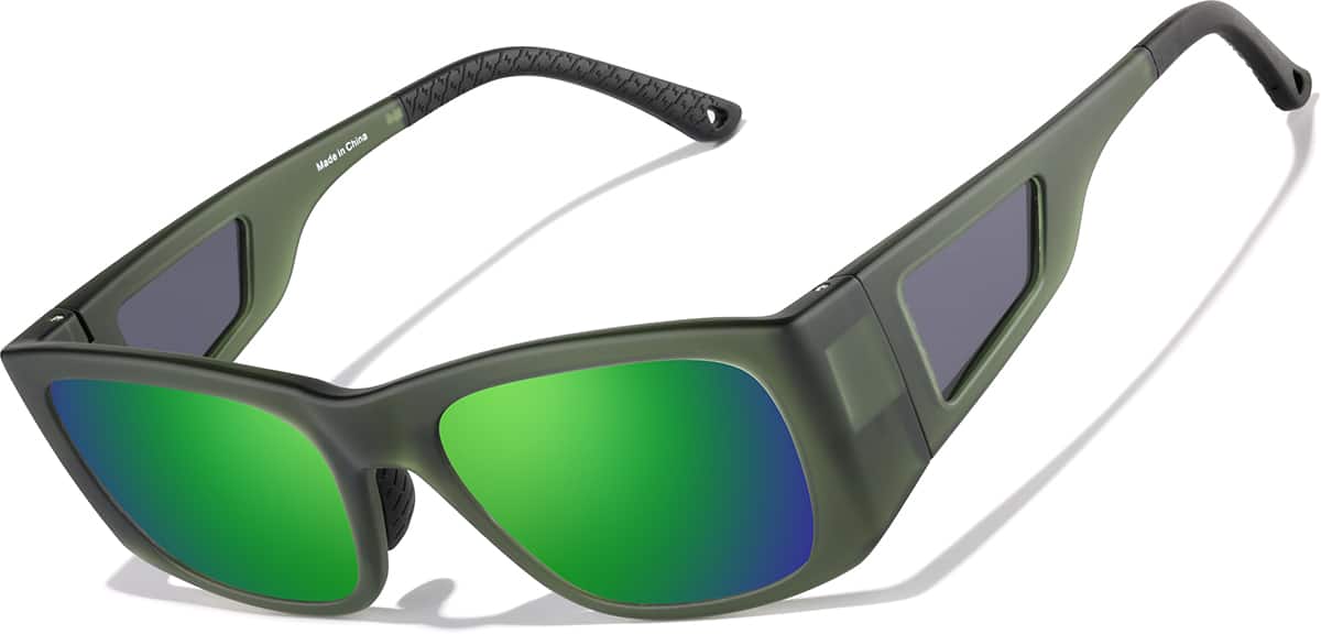 Black Zunnies - Rectangle Sports Sunglasses #1014321 | Zenni Optical