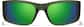 Front view of Lunettes de soleil de sport rectangulaires 1014324 in Verte thumbnail