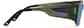 Side view of Lunettes de soleil de sport rectangulaires 1014324 in Verte thumbnail