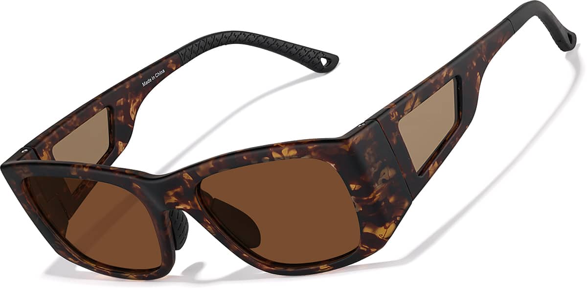 Black Zunnies - Rectangle Sports Sunglasses #1014321 | Zenni Optical