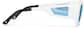 Side view of Rectangle Sports Sunglasses 1014330 in White thumbnail