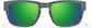 Front view of Zunnies - Lentes de Sol deportivas rectangulares 1014412 in Gris y verde thumbnail