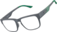 Angle view of Zunnies - Rectangle Sports Sunglasses 1014412 in Gray and Green thumbnail
