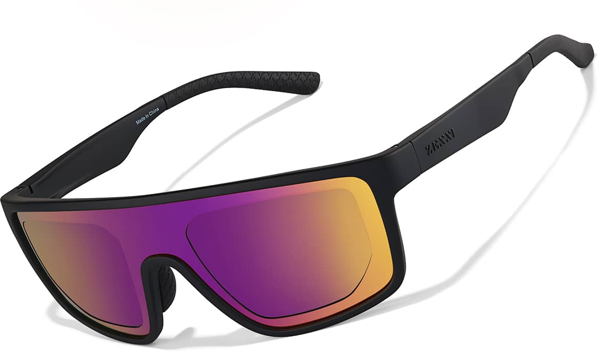 Optical Disc Transparent Black Zunnies - Wrap-Around Sports Sunglasses #1014521 | Zenni Optical