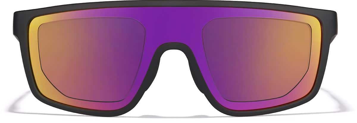 Optical Disc Transparent Black Zunnies - Wrap-Around Sports Sunglasses #1014521 | Zenni Optical