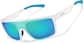 Angle view of Zunnies - Wrap-Around Sports Sunglasses 1014530 in White thumbnail