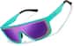 Angle view of Zunnies - Lunettes de soleil de sport enveloppantes 1014534 in Verte thumbnail