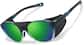 Angle view of Zunnies - Round Sunglasses  1014824 in Teal and Black thumbnail