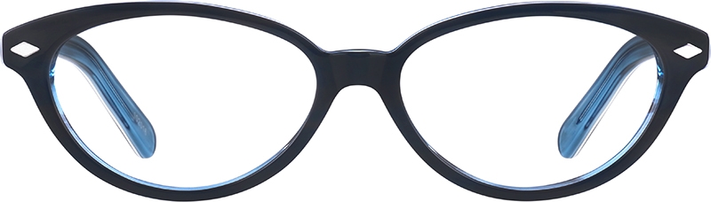 blue cat eye glasses
