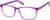 Angle view of Square Glasses 102217 in Purple thumbnail