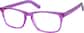 Angle view of Rectangle Glasses 102217 in Purple thumbnail