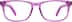 Square Glasses 102217 in Purple