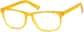 Angle view of Rectangle Glasses 102222 in Orange thumbnail