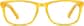 Front view of Rectangle Glasses 102222 in Orange thumbnail
