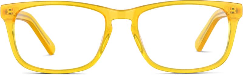 Orange Square Glasses