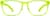 Front view of Rectangle Glasses 102224 in Green thumbnail