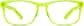 Front view of Rectangle Glasses 102224 in Green thumbnail