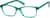 Angle view of Rectangle Glasses 102324 in Green thumbnail