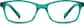 Front view of Rectangle Glasses 102324 in Green thumbnail