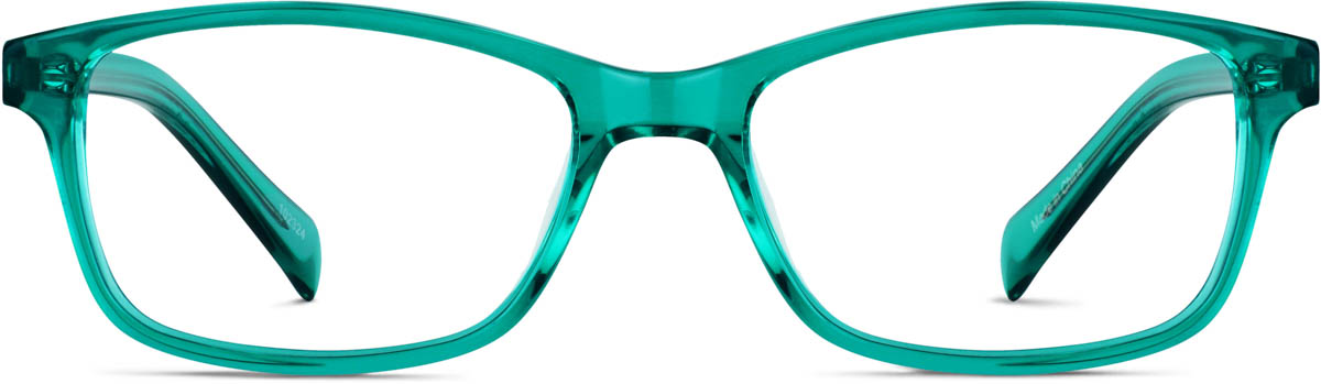 Green Rectangle Glasses