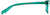 Side view of Rectangle Glasses 102324 in Green thumbnail