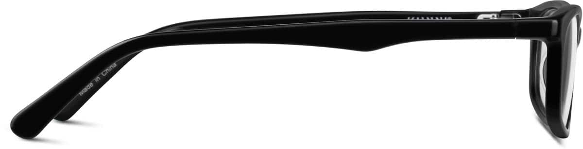 Side view of Rectangle Glasses 103021 in Black