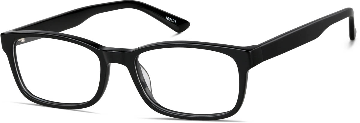 Zenni Classic Rectangle Prescription Glasses Black Tortoiseshell Plastic Fu