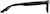 Side view of Rectangle Glasses 103121 in Black thumbnail