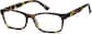 Angle view of Rectangle Glasses 103125 in Tortoiseshell thumbnail