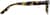 Side view of Rectangle Glasses 103125 in Tortoiseshell thumbnail