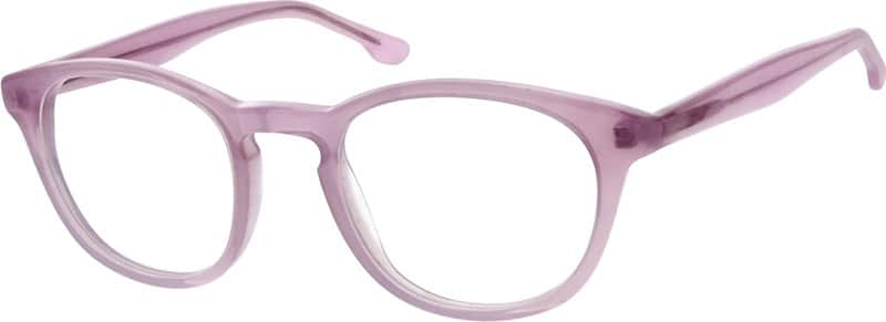 Angle view of Round Glasses 104419 in Pink