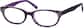 Angle view of Oval Glasses 10487217 in Purple thumbnail