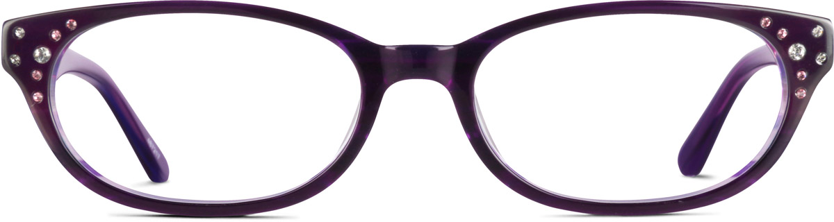 Purple Oval Glasses