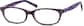 Angle view of Oval Glasses 10488117 in Purple thumbnail