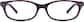 Front view of Oval Glasses 10488117 in Purple thumbnail