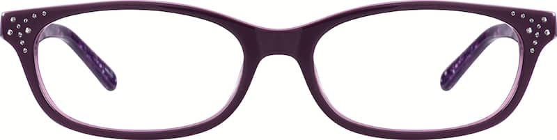 Purple Oval Glasses
