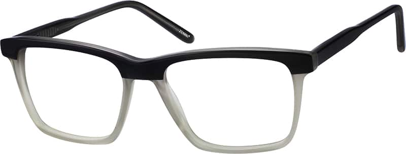 Angle view of Square Glasses 105812 in Gray