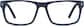 Front view of Rectangle Glasses 106016 in Blue thumbnail