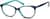 Angle view of Oval Glasses 106116 in Blue thumbnail