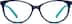Oval Glasses 106116 in Blue
