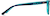 Side view of Oval Glasses 106116 in Blue thumbnail