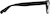 Side view of Square Glasses 10619021 in Black thumbnail