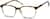 Angle view of Square Glasses 106215 in Brown thumbnail