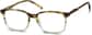 Angle view of Square Glasses 106215 in Brown thumbnail